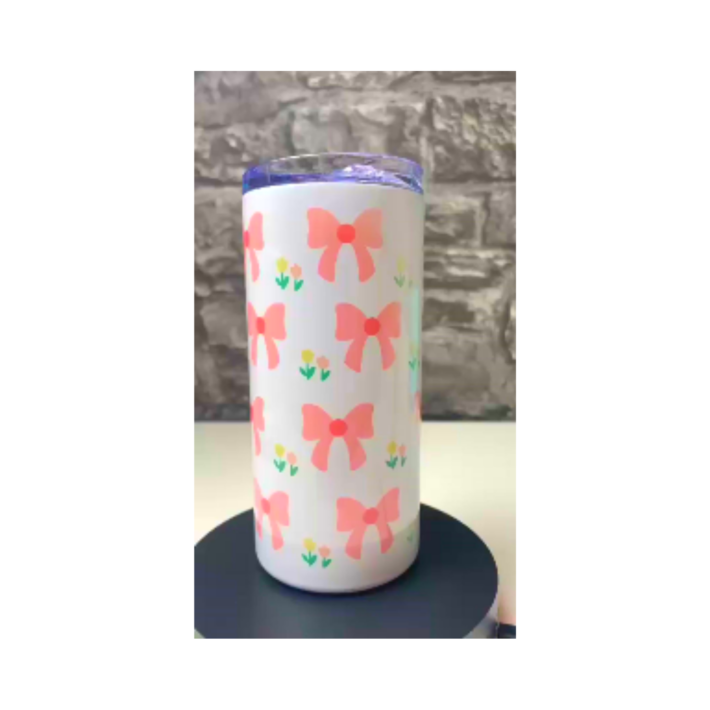 Bow and Flower Tumbler