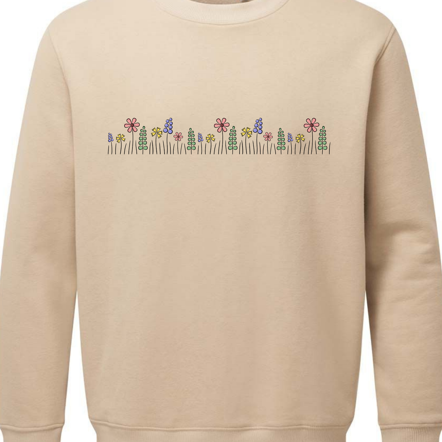 Crewneck Sweatshirt - Floral Plant