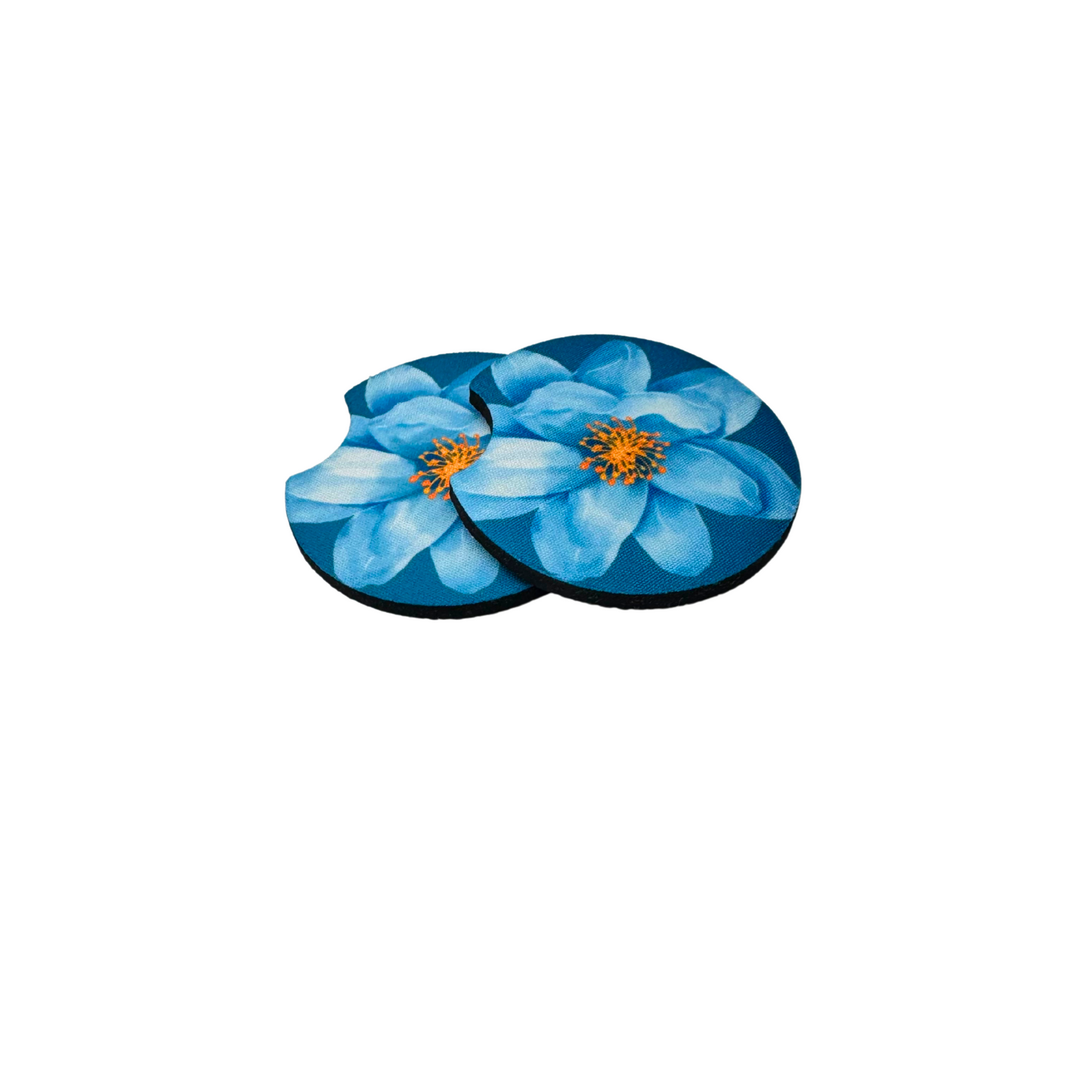 Car Coaster - Blue flower