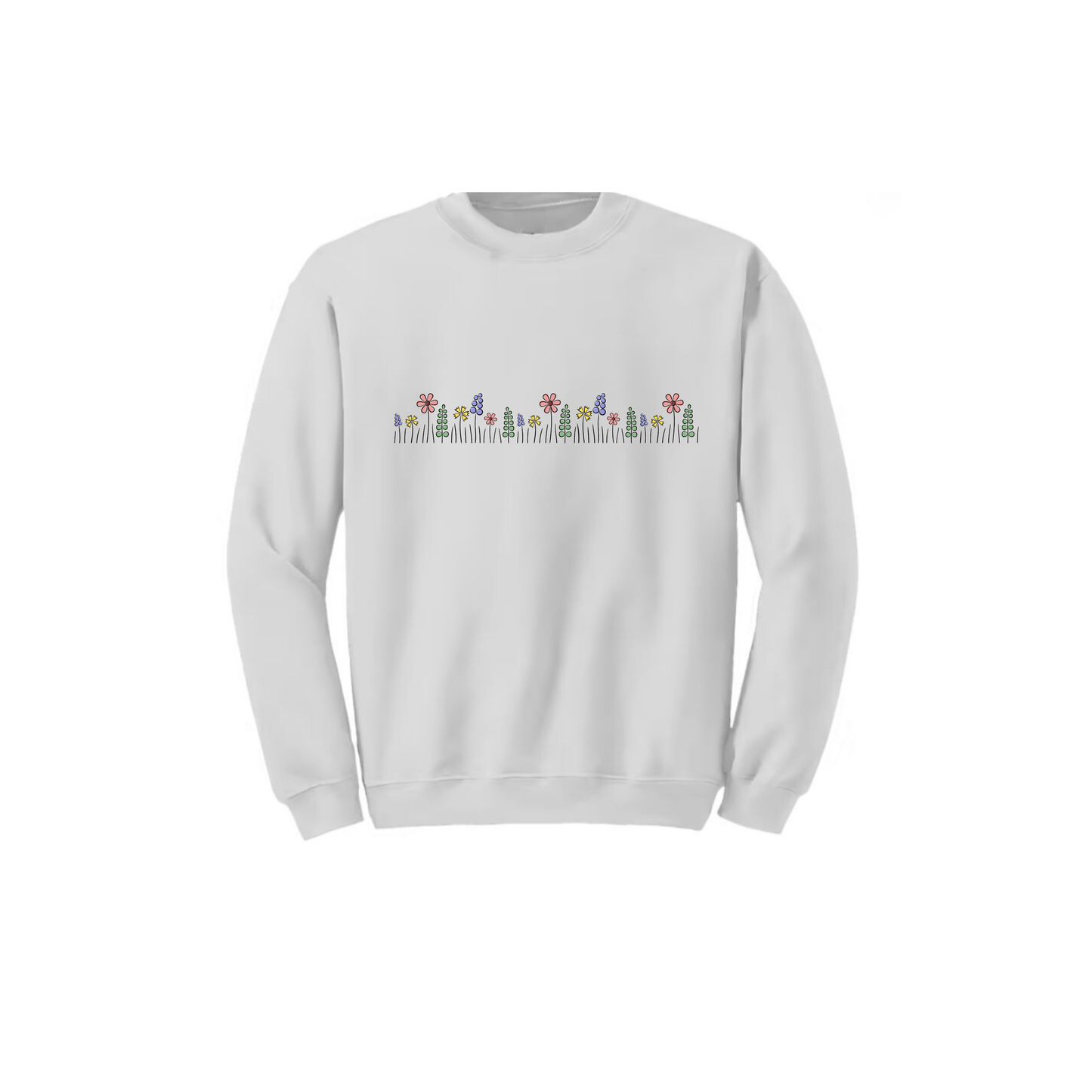 Crewneck Sweatshirt - Floral Plant