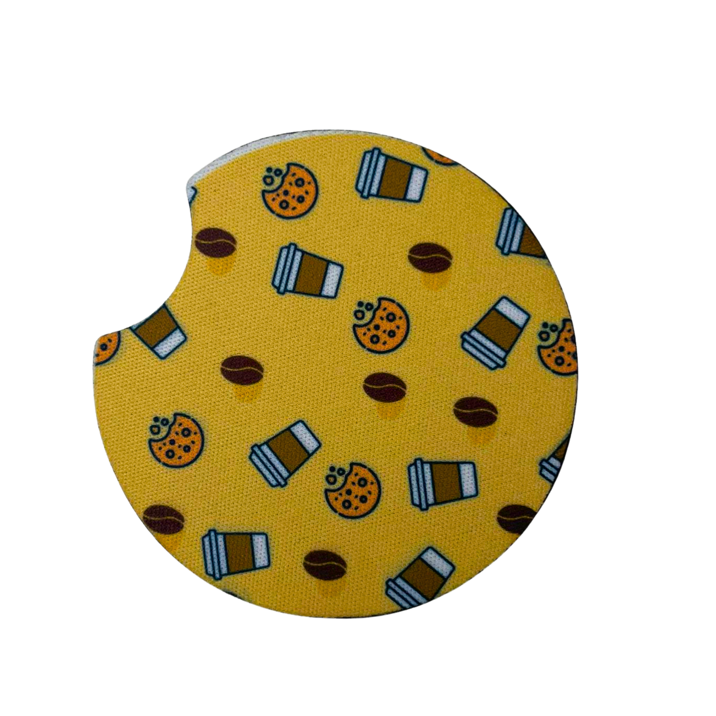 Coffee and cookies car coaster