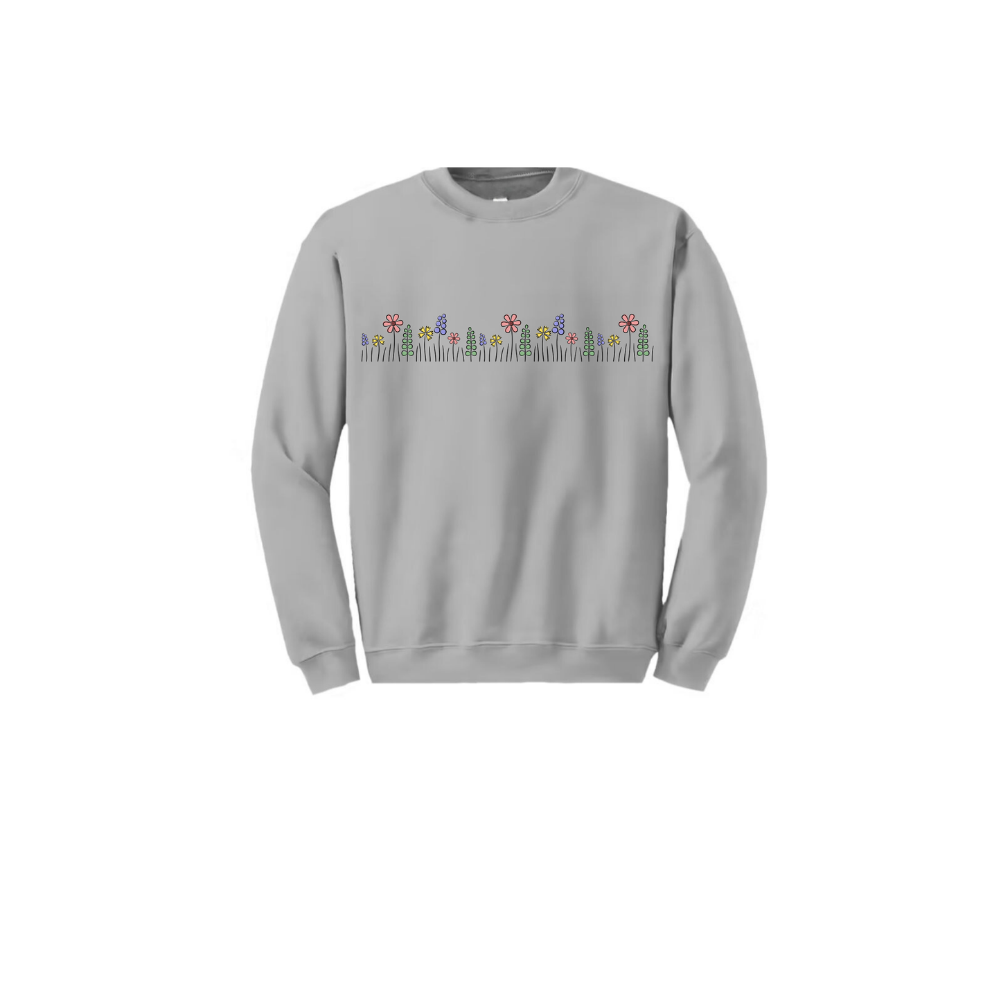 Crewneck Sweatshirt - Floral Plant