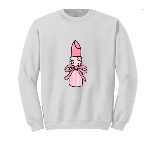 Crewneck sweatshirt - Pink Lipstick