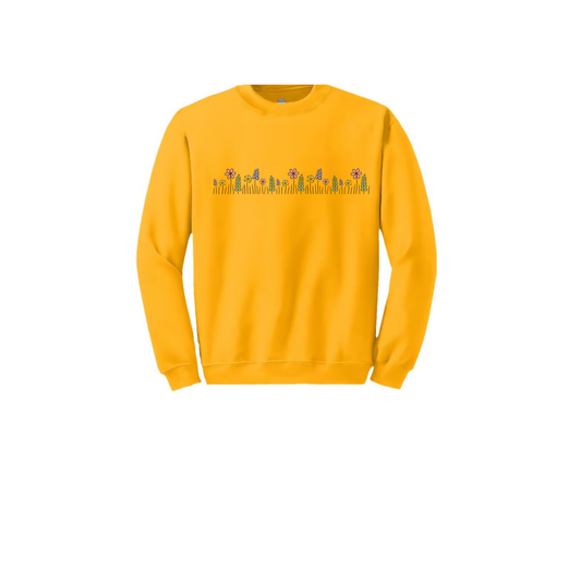 Crewneck Sweatshirt - Floral Plant