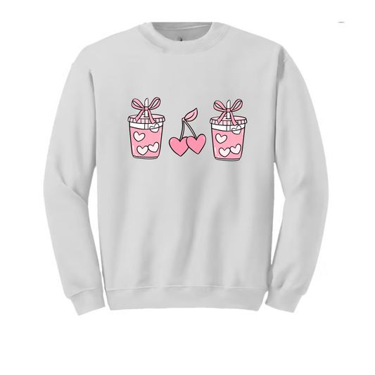 Crewneck sweatshirt - Drink and cherry